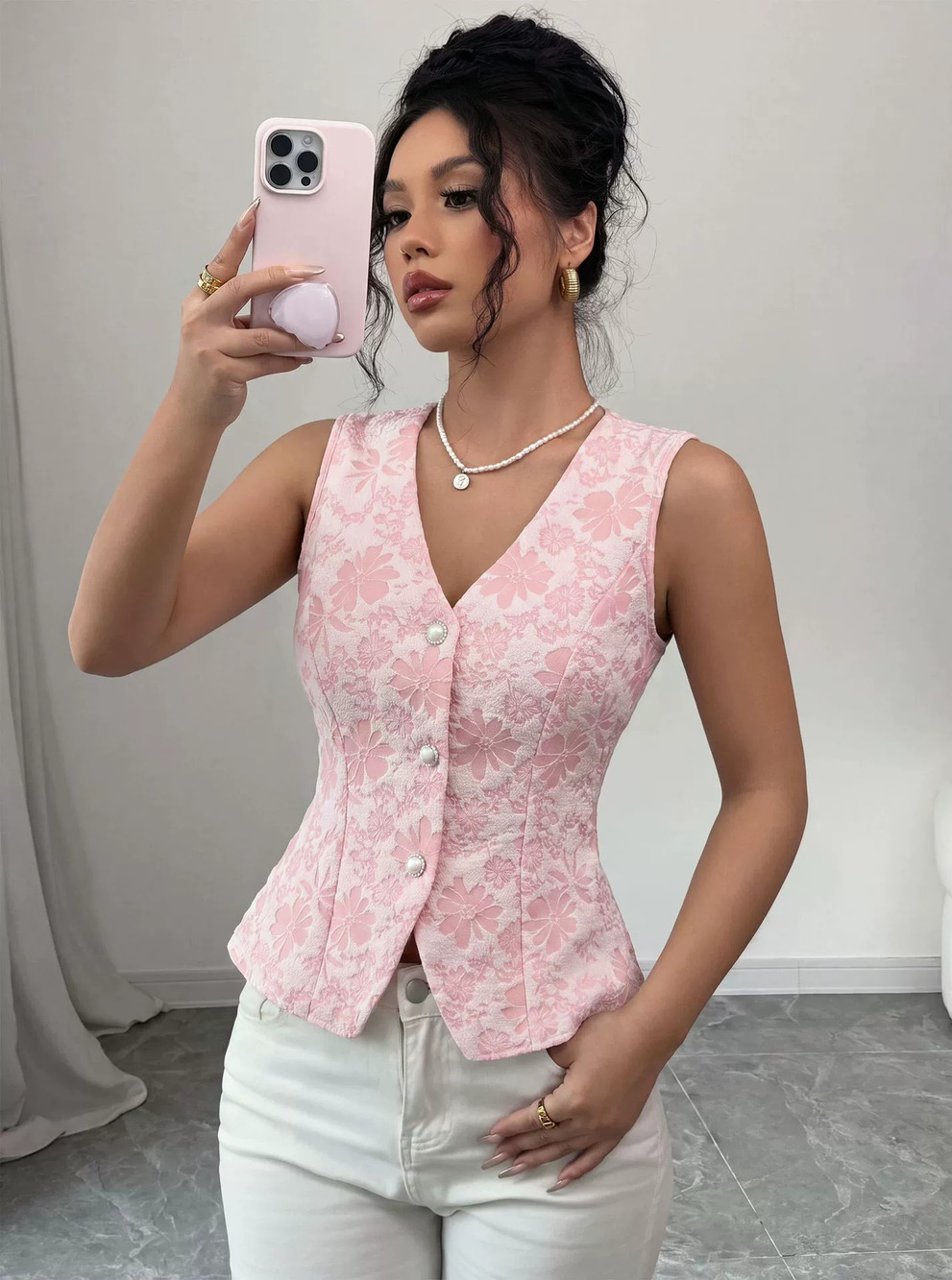 H&M Womens Sleeveless Summer Fashion Camisole Slimming Casual Top